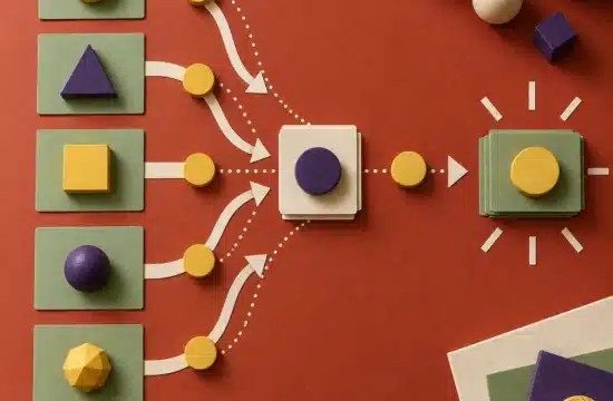 tecniche di apprendimento. Carte colorate con attività formative disposte lungo un percorso di apprendimento
